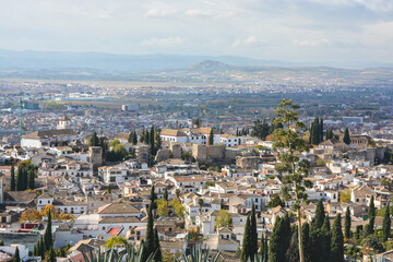 The city of Granada in Andalusia.