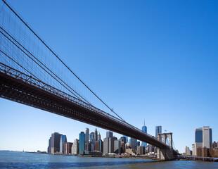 Brooklyn Bridge and Lower Manhattan Skyline
