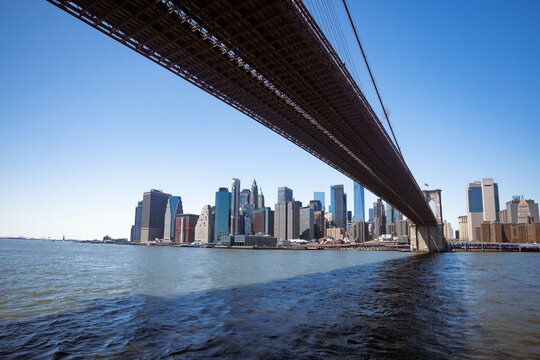 Brooklyn Bridge and New York City Skyline