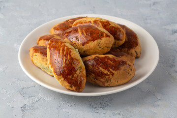 Turkish cuisine; Handmade Cheese Pastry (Turkish name; peynirli pogaca)