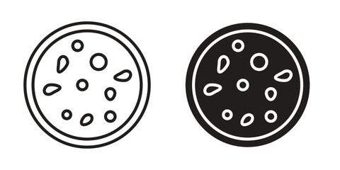 Fototapeta premium Leukemia icon in Thin linear and flat style. sign and symbol set