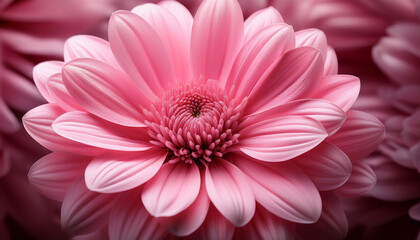vibrant pink flower with detailed petals and glossy texture perfect for nature and floral themes