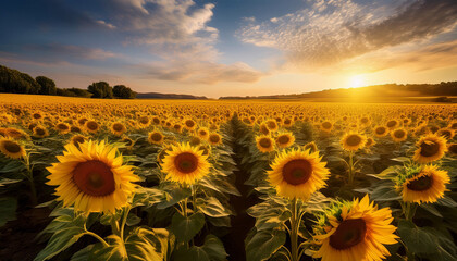 Fototapeta premium sunflower field