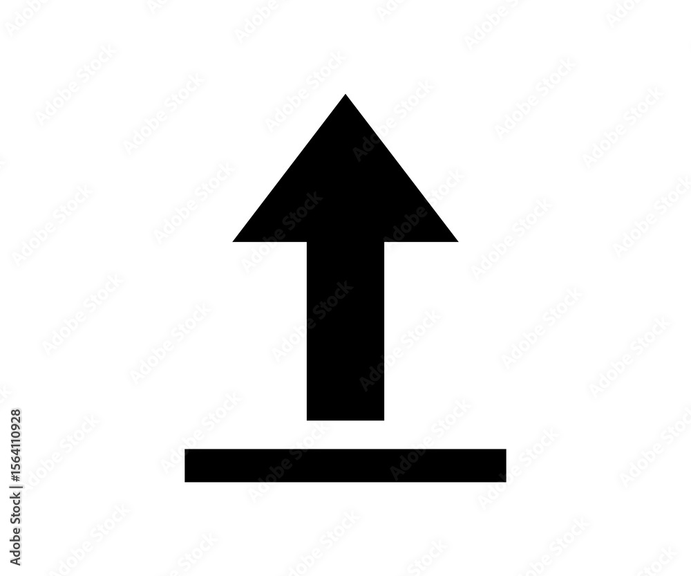 Poster upload icon represents file transfer and data sharing. up arrow icon. send file icon, upload sign, u