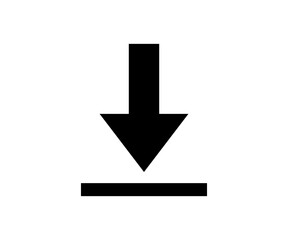 Download icon, download button. Save file icon, import data storage illustration on transparent background. 