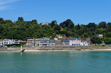 Fototapeta premium port de Plerin sous la tour, côtes d'armor, bretagne