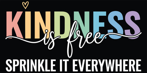 Inspiring Kindness Quote Design on Black Background