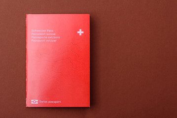 Swiss passport for travelling, flying and doing business. Switzerland document
