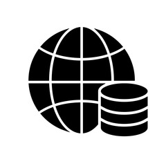 Data center vector icon. Data analytics illustration sign. Server symbol. Hosting web icon.