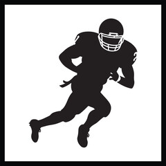 Football Tackle Silhouette Illustration
