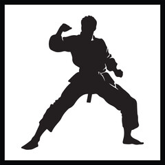 Taekwondo Martial Arts Silhouette