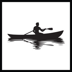 Rowing Team Silhouette Clipart