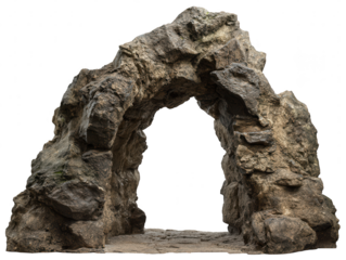 Majestic Stone Archway Natural Rock Formation Tunnel (543).png