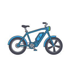 Fototapeta premium Electric Bike Icon – Bold Outline Style