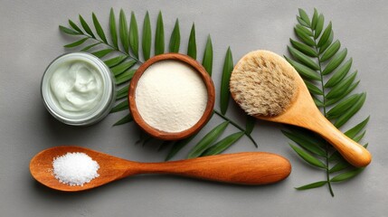 Relaxing Spa Treatment Kit: Natural Body Scrub and Cream