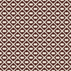 Diamond grid seamless pattern. Ethnic, tribal surface print. Geometric ornament. Repeated rhombuses background. Ornamental folk wallpaper. Geo vector abstract illustration