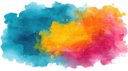 Vibrant Watercolor Abstract Painting: A Symphony of Colors