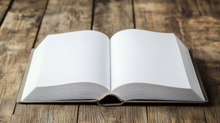 an open book on a wooden table
