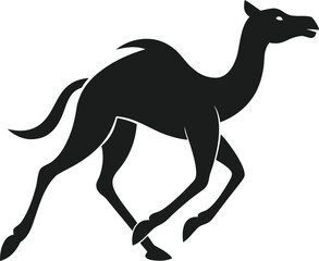 Fototapeta premium Camel silhouette bundle vector design with editable