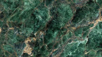 Fototapeta premium A rich deep green marble texture with intricate dark and lighter tonal variations accentuated by a satin finish that enhances its organic patterns perfect for adding sophisticatio