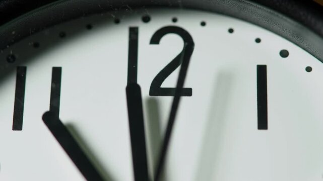 Clock showing 12 o'clock
