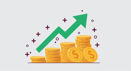 Fototapeta premium Financial growth concept. 