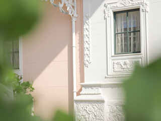 Charming Historic Building at Sunse