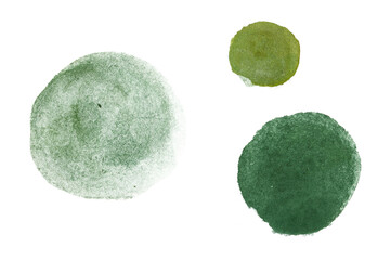 Watercolor green speech bubbles on transparent background. Hand-drawn, eco-friendly style for packaging, labels, chat design, branding, social icons.