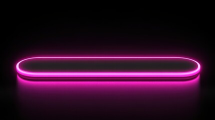 Pink neon oval display background