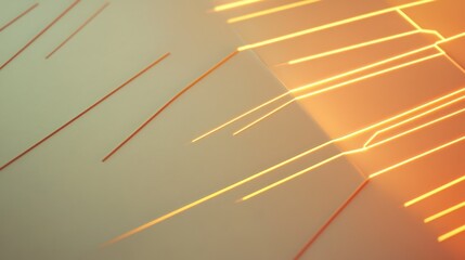 Abstract diagonal lines orange beige technology