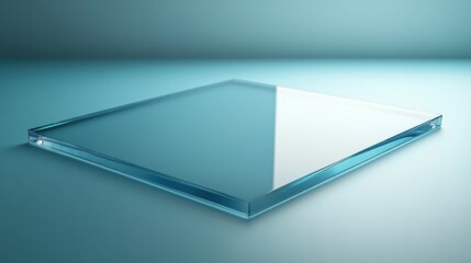 Clear glass square product display