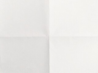 Pattern of folded white paper. Crumpled white paper folded against the background of four fractions. Ideal for backgrounds, overlays, space for text, space for advertising copy.
