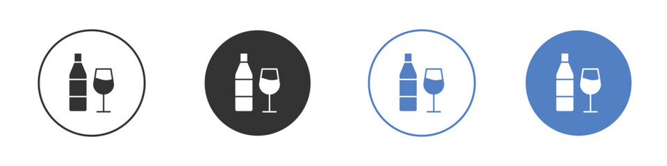 Vodka icon set. for mobile concept and web design.