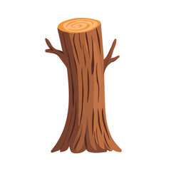 My A Simple flat 2D illustration bark texture isolated on transparent background, vector, flat design, animation design, simple flat 2D icon, clipart, flat 2D vector