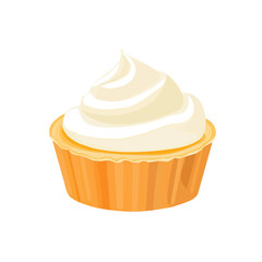 My A Simple flat 2D illustration cream cheese isolated on transparent background, vector, flat design, animation design, simple flat 2D icon, clipart, flat 2D vector, design by me. vector icon
