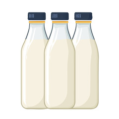 My A Simple flat 2D illustration milk bottles group isolated on transparent background, vector, flat design, animation design, simple flat 2D icon, clipart, flat 2D, design by me. My vector