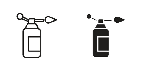Blowtorch icon Design Illustrations. editable web icons