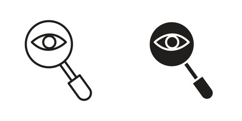 Investigation icon Design Illustrations. editable web icons