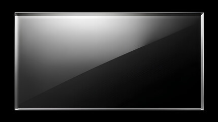 Clear, shiny acrylic sheet. Transparent plastic panel. Realistic glare and reflection on a see-through surface. Ideal for showcasing objects or designs. 