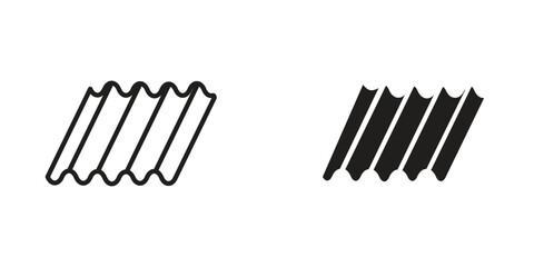 Roof tile icon Design Illustrations. editable web icons
