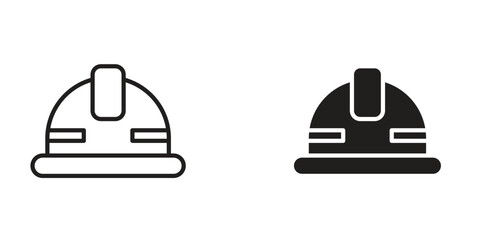 Safety helmet icon Design Illustrations. editable web icons