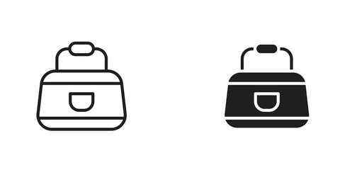 Sports bag icon Design Illustrations. editable web icons