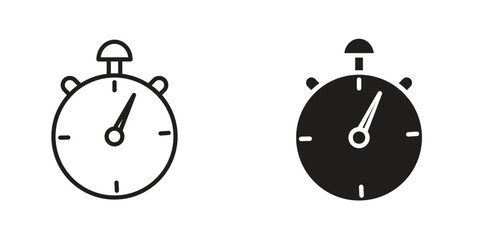 Stopwatch icon Design Illustrations. editable web icons