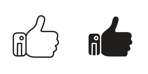 Thumb up icon Design Illustrations. editable web icons