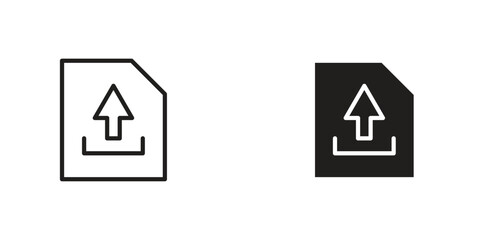 Upload file icon Design Illustrations. editable web icons