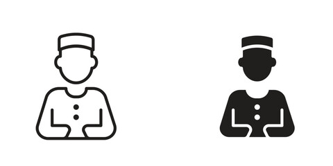 Valet icon Design Illustrations. editable web icons