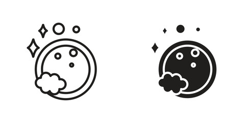 Washing dishes icon Design Illustrations. editable web icons