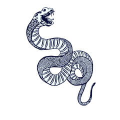 Obraz premium Intricate Serpent Design for Tattoo or Print