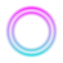 Gradient Neon Circle, Pink and Blue Glowing Ring, Futuristic Light Halo, Abstract Luminous Circle, Cyberpunk Ring, Modern Round Gradient, Blurry Neon Frame, Vibrant Circle Outline, Digital Energy Ring