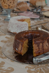 Close-up of Bolo de Fuba Cake